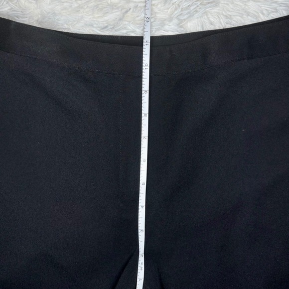 ST JOHN SPORT Black Wide Leg Dress Pants Women Size 16 Button Detail on Waist. - Picture 8 of 10